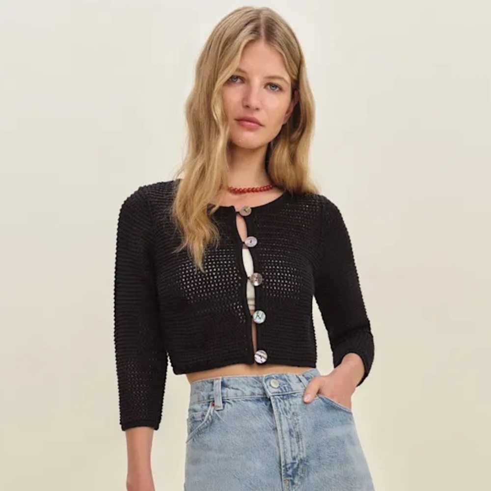 Reformation Croissant Cropped Cardigan